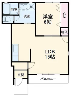 キャプリコーンエス A【102号室】の間取り