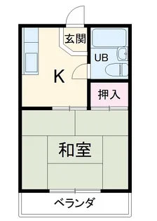 富田ハイツ【102号室】の間取り