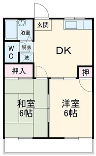フローム藤沢【A103号室】の間取り