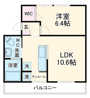 マキノマンション【301号室】の間取り
