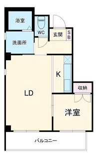 フラットK【6A号室】の間取り