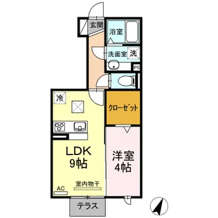 アーク曙【1階】の間取り