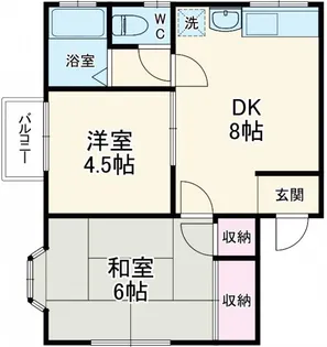 ハックベリーハウス【2階】の間取り