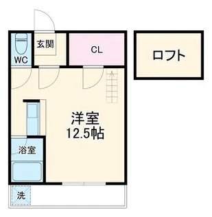 セザンヌ新栄3【208号室】の間取り