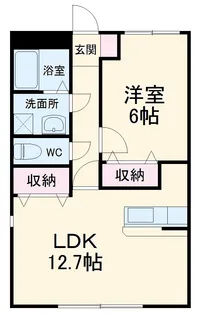 グランドガーデンツインステージ N【201号室】の間取り