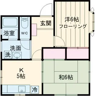 パークビレッジA棟【101号室】の間取り