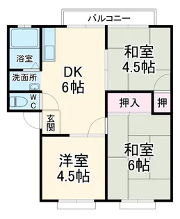 アーバン向丘A【201号室】の間取り