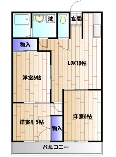 ドミール石川【205号室】の間取り