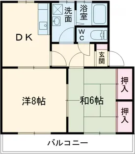 スカイハイツ【102号室】の間取り
