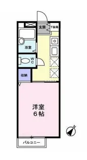 ハイツブルースカイ【1階】の間取り