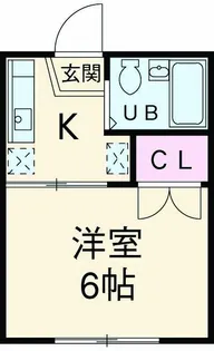 マメール【205号室】の間取り