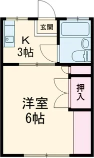 矢島ハイツ【2階】の間取り