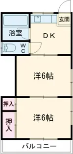 コーポ石川【2階】の間取り