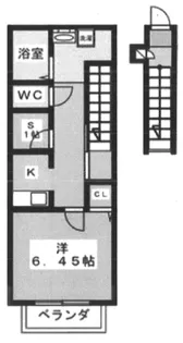 リビエールB【201号室】の間取り