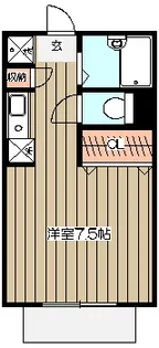 パセオボナール【101号室】の間取り