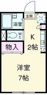 パセオボナール【203号室】の間取り