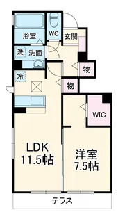 プランドールコート【103号室】の間取り