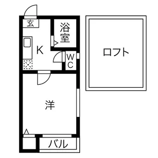 エンルート栄生【101号室】の間取り