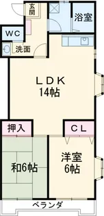 ファミーユ小山【302号室】の間取り