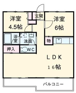 ドエルエクセレントミナーレ【1階】の間取り