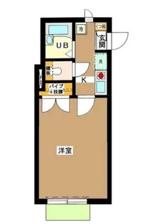 アジュール壱番館【1階】の間取り