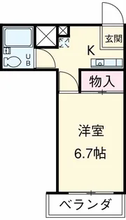 メゾン荒井【202号室】の間取り