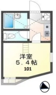 オーナメント西町【1階】の間取り