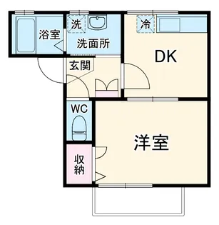 レジデンスシンフォニー【201号室】の間取り