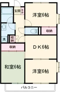 国立イーストハイツ【201号室】の間取り