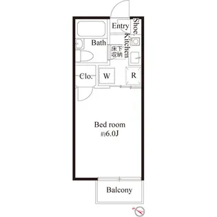 ベルシオン杉山【103号室】の間取り