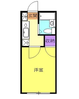 ハイツ石川【101号室】の間取り