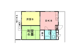 ハイツワタナベ【1階】の間取り