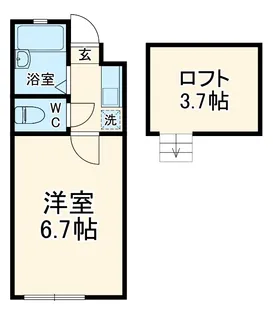 バレンシア【106号室】の間取り