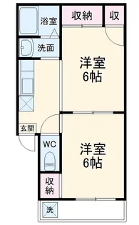 コーポあじさい【2階】の間取り