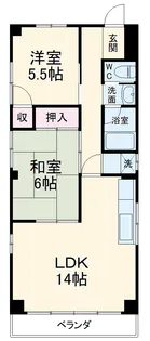 アルカディア高崎【201号室】の間取り