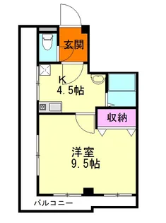 クリスタル童夢【402号室】の間取り