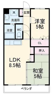 ヴィラリバーサイド【205号室】の間取り