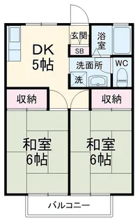 アムール【205号室】の間取り