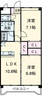 セントフィールド【106号室】の間取り