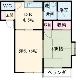 ミラハイツD【201号室】の間取り