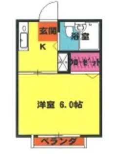 シティハイム本町【2階】の間取り