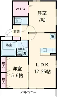 アズーリセブン【301号室】の間取り