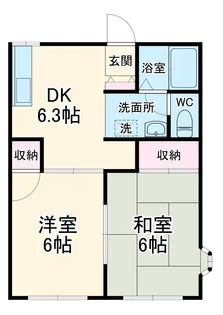 新ことぶきハイツ【2階】の間取り