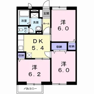 サングレープ【2階】の間取り