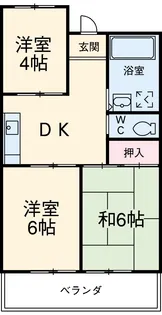 レジデンスよしい【303号室】の間取り