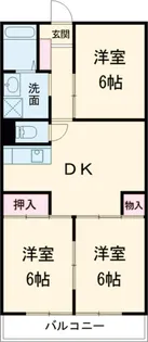 笛木第二マンション【3階】の間取り