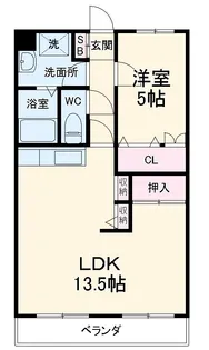 ヴィラリバーサイド【3階】の間取り