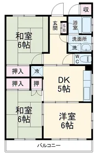 水沢マンション【202号室】の間取り