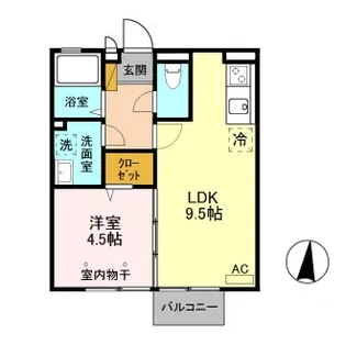 アクア・コーチェ【2階】の間取り