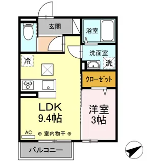 プレミストVI【1階】の間取り